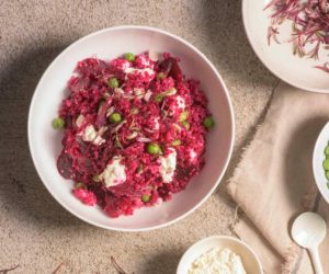 Beetroot Stained Quinoa - Anna Lisle