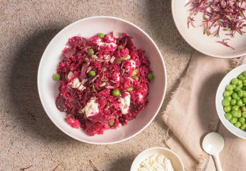 Beetroot Stained Quinoa - Anna Lisle